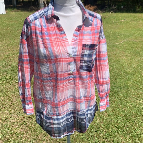 Joie Plaid Pullover Top Size Small - Picture 10 of 10